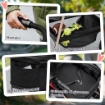 PASSEGGINO PER CANI 3 IN 1 PIEGHEVOLE CON BORSA TRASPORTINO E CESTINO INFERIORE NERO