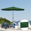 TELO DI RICAMBIO PER OMBRELLONE RETTANGOLARE 3X2 M A 6 STECCHE POLIESTERE ANTI UV 50+ VERDE