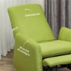 POLTRONA RELAX RECLINABILE CON POGGIAPIEDI ESTRAIBILE, COPERTURA DI RICAMBIO E SEDUTA CON MOLLE GRIGIO