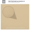COPERTURA DI RICAMBIO PER GAZEBO 4X3 M IN POLIESTERE ANTI UV CON TETTO A 2 LIVELLI CREMA