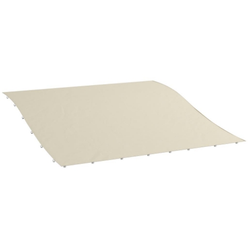 TELO COPERTURA PER GAZEBO PERGOLA 3X3 M IN POLIESTERE CON 16 FORI DI DRENAGGIO 297X297 CM BEIGE