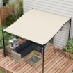 TELO COPERTURA PER GAZEBO PERGOLA 3X3 M IN POLIESTERE CON 16 FORI DI DRENAGGIO 297X297 CM BEIGE
