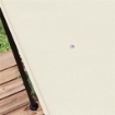 TELO COPERTURA PER GAZEBO PERGOLA 3X3 M IN POLIESTERE CON 16 FORI DI DRENAGGIO 297X297 CM BEIGE