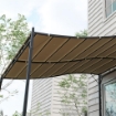 TELO COPERTURA PER GAZEBO PERGOLA 3X3 M IN POLIESTERE CON 16 FORI DI DRENAGGIO 297X297 CM BEIGE
