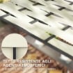 PERGOLA PER ESTERNO 3X3 M CON COPERTURA ONDULATA E PANNELLI LATERALI IN METALLO E POLIESTERE NERO
