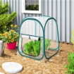 MINI SERRA POP UP CON COPERTURA IN PLASTICA FINESTRA AVVOLGIBILE E BORSA 70X70X80 CM TRASPARENTE