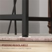 TAVOLO DA PRANZO PER 6 PERSONE STILE INDUSTRIALE IN LEGNO E ACCIAIO, 150X80X75 CM, MARRONE