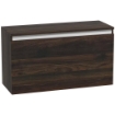 COMODINO SOSPESO CON CASSETTO SENZA MANIGLIE E CON FISSAGGIO A PARETE 80X30X45 CM NOCE