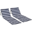 SET 2 SDRAIO DA SPIAGGIA PIEGHEVOLI E REGOLABILI CON TASCA IN ACCIAIO E POLIESTERE 142X51X40 CM MULTICOLORE