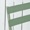 SET DA GIARDINO 3 PEZZI PIEGHEVOLI IN ACCIAIO 2 SEDIE 42X50X81 CM E TAVOLINO Ø60X71 CM VERDE
