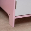 SET TAVOLO E SEDIE PER BAMBINI 5+ ANNI IN LEGNO CON BANCO SCUOLA 90X45X85 CM E SEDIA 29X29X66 BIANCO E ROSA