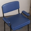 SEDIA COMODA 5 IN 1 PER ANZIANI E DISABILI PER WC E DOCCIA ALTEZZA REGOLABILE E SECCHIO RIMOVIBILE BLU