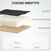 SEDIA DA UFFICIO MASSAGGIANTE E RISCALDATA CON SCHIENALE RECLINABILE E POGGIAPIEDI IN PELLE PU NERO