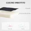 SEDIA DA UFFICIO RECLINABILE AD ALTEZZA REGOLABILE IN FINTA PELLE E ACCIAIO 60X68X95.5-105 CM NERO