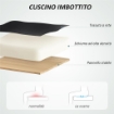 SEDIA DA UFFICIO GIREVOLE CON POGGIATESTA E ALTEZZA REGOLABILI BRACCIOLI RIBALTABILI E INCLINAZIONE NERO