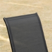 SEDIE DA GIARDINO SET 4 PEZZI CON BRACCIOLI IN METALLO E TESSUTO TRASPIRANTE 70X54X90 CM NERO