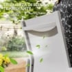 SET 2 SEDIE DA GIARDINO IMPILABILI CON SEDUTA TRASPIRANTE IN ACCIAIO E TEXTILENE 56X58X89 CM GRIGIO CHIARO