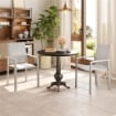 SET 2 SEDIE DA GIARDINO IMPILABILI CON SEDUTA TRASPIRANTE IN ACCIAIO E TEXTILENE 56X58X89 CM GRIGIO CHIARO