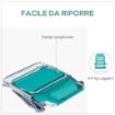 SET 2 SEDIE DA CAMPEGGIO PIEGHEVOLI E RECLINABILI SU 6 LIVELLI IN ALLUMINIO E SCHIUMA 62X65X80 CM GRIGIO A AZZURRO