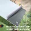 RECINTO PER GALLINE DA 12M PER 12-18 ANIMALI CON TETTO IMPERMEABILE MANGIATOIA E POSATOIO 3X4X1.9M ARGENTO