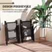 SET 4 SEDIE DA GIARDINO PIEGHEVOLI E TRASPIRANTI CON BRACCIOLI IN ACCIAIO E POLIESTERE 56X69X106 CM GRIGIO