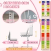 SET SCRIVANIA E SEDIA PER BAMBINI REGOLABILI BANCO SCUOLA CON PIANO INCLINABILE, CASSETTO SCAFFALE GRIGIO