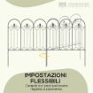 RECINZIONE ESTERNA A 5 PANNELLI IN METALLO CON PICCHETTI 305X79.5 CM NERA