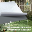 RECINTO PER GALLINE DA 6M¦ PER 6-8 ANIMALI CON TETTO IMPERMEABILE MANGIATOIA E POSATOIO 3X2X1.9M ARGENTO