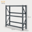 SCAFFALE PER 6 CASSE DI BEVANDE AUTOPORTANTE A 3 LIVELLI CON RIPIANI REGOLABILI 110X30X110 CM GRIGIO