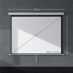 SCHERMO PER PROIETTORE 84" FORMATO 4:3 ANGOLO DI 160° E MONTAGGIO A SOFFITTO O PARETE