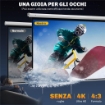 SCHERMO PER PROIETTORE 84" FORMATO 4:3 ANGOLO DI 160° E MONTAGGIO A SOFFITTO O PARETE