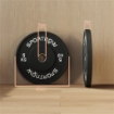 SET 2 DISCHI PESI DA 5KG IN GOMMA CON FORO DA 2"/5 CM PER MANUBRI E BILANCIERI NERO