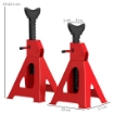 SET 2 CAVALLETTI AUTO DA 3 TONNELLATE REGOLABILI DA 29-42.5 CM ACCIAIO AL CARBONIO E GHISA ROSSO