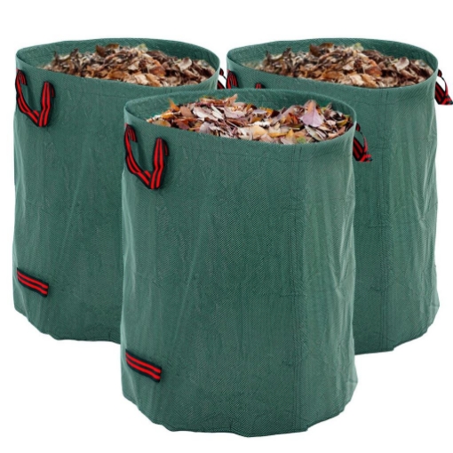 GardenMate 3x 300L Sacchi da giardinaggio PROFESSIONAL - Sacchi per rifiuti da giardino - Polipropilene (PP) 150gsm - Robusto, antistrappo, idrorepellente