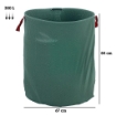 SKYLANTERN Set 3 Sacchi Per Rifiuti Da Giardino In Polipropilene - 300L Ciascuno, Manici Rinforzati, Pieghevoli