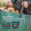 SET 3 SACCHI PER RIFIUTI DA GIARDINO DA 272 L CON MANICI RICHIUDIBILI E RIUTILIZZABILI Ø 67X76 CM VERDE