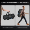 SET SACCO DA BOXE DA APPENDERE CON GUANTONI SACCO PER PUGILATO A 3 STRATI CON BORSA DI TRASPORTO BLU