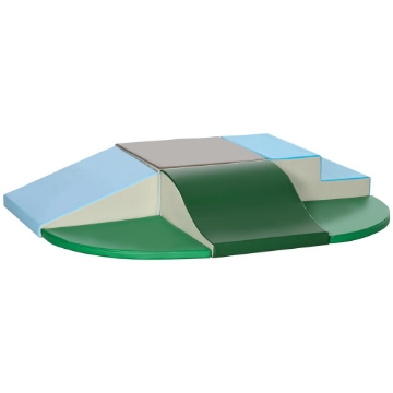 SET COSTRUZIONI MORBIDE PER BAMBINI 1-3 ANNI DA 6 PEZZI IN PU ED EPE MULTICOLORE