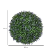 SET DI 2 PIANTE ARTIFICIALI A SFERA CON FIORI DI LAVANDA PER CASA E GIARDINO Ø 42 CM VERDE E VIOLA