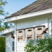 SET DI 3 CASETTE PER PIPISTRELLI BAT BOX IN LEGNO DI ABETE 18X6X22.5 CM COLORE LEGNO