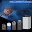 DEUMIDIFICATORE PORTATILE DA 10L CON 5 MODALITÀ 2 VELOCITÀ TIMER 24H E RUOTE 25X25X50.5 CM BIANCO