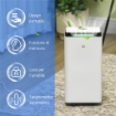 DEUMIDIFICATORE PORTATILE DA 10L CON 5 MODALITÀ 2 VELOCITÀ TIMER 24H E RUOTE 25X25X50.5 CM BIANCO