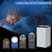DEUMIDIFICATORE DA 12L IN ABS CON 5 MODALITÀ 2 VELOCITÀ E TIMER DA 24H 25X25X50.5 CM BIANCO E NERO