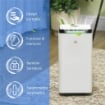 DEUMIDIFICATORE DA 12L IN ABS CON 5 MODALITÀ 2 VELOCITÀ E TIMER DA 24H 25X25X50.5 CM BIANCO E NERO