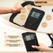 CYCLETTE PIEGHEVOLE MAGNETICA 8 LIVELLI DISPLAY LCD ROTELLE E SELLINO REGOLABILE NERO