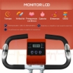 CYCLETTE MAGNETICA PIEGHEVOLE A 8 LIVELLI DI RESISTENZA CON SEDUTA REGOLABILE IN ACCIAIO 97X43X110 CM ROSSO