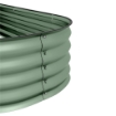 LETTO PER ORTO RIALZATO MODULARE 150X62X30CM IN ACCIAIO GALVANIZZATO CON FONDO APERTO VERDE