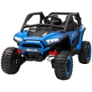 MACCHINA ELETTRICA PER BAMBINI 3-8 ANNI 24V CON GUIDA MANUALE E TELECOMANDO VELOCITÀ 5-7KM/H BLU