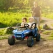 MACCHINA ELETTRICA PER BAMBINI 3-8 ANNI 24V CON GUIDA MANUALE E TELECOMANDO VELOCITÀ 5-7KM/H BLU