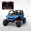 MACCHINA ELETTRICA PER BAMBINI 3-8 ANNI 24V CON GUIDA MANUALE E TELECOMANDO VELOCITÀ 5-7KM/H BLU